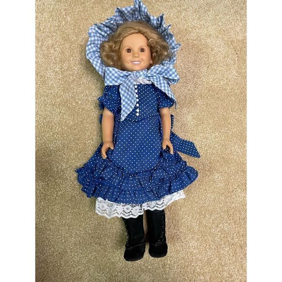 VTG 18" Danbury Mint Shirley Temple Rebecca of Sunnybrook Farm Vinyl Doll - Picture 3 of 6
